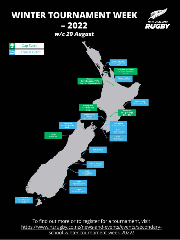 Regional Cup and Carnival Events NZ Rugby