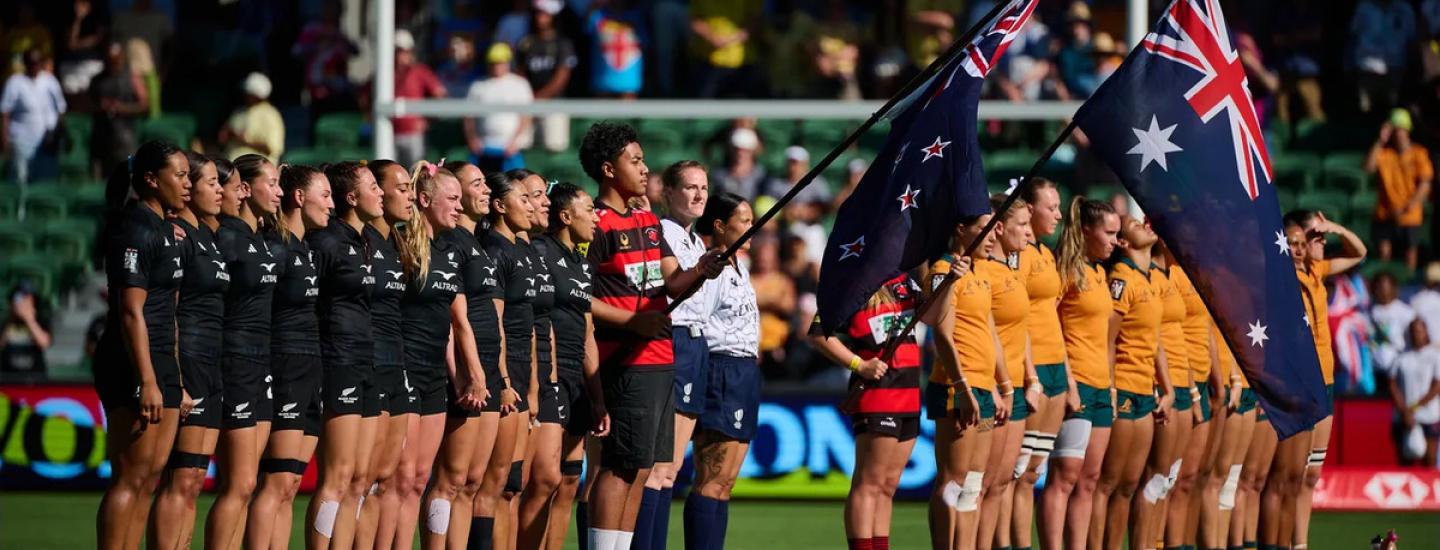 Black Ferns 7s v Aussie 7s