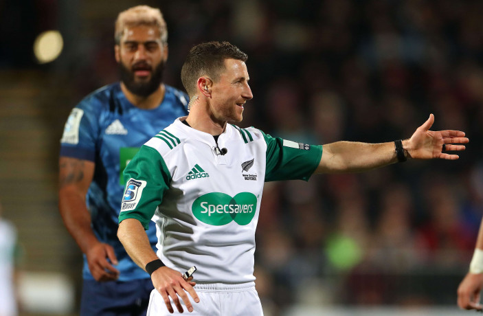 New Zealand Rugby Super Rugby Aotearoa Referee Paul Williams