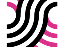 Outline Logo Black and Pink RGB